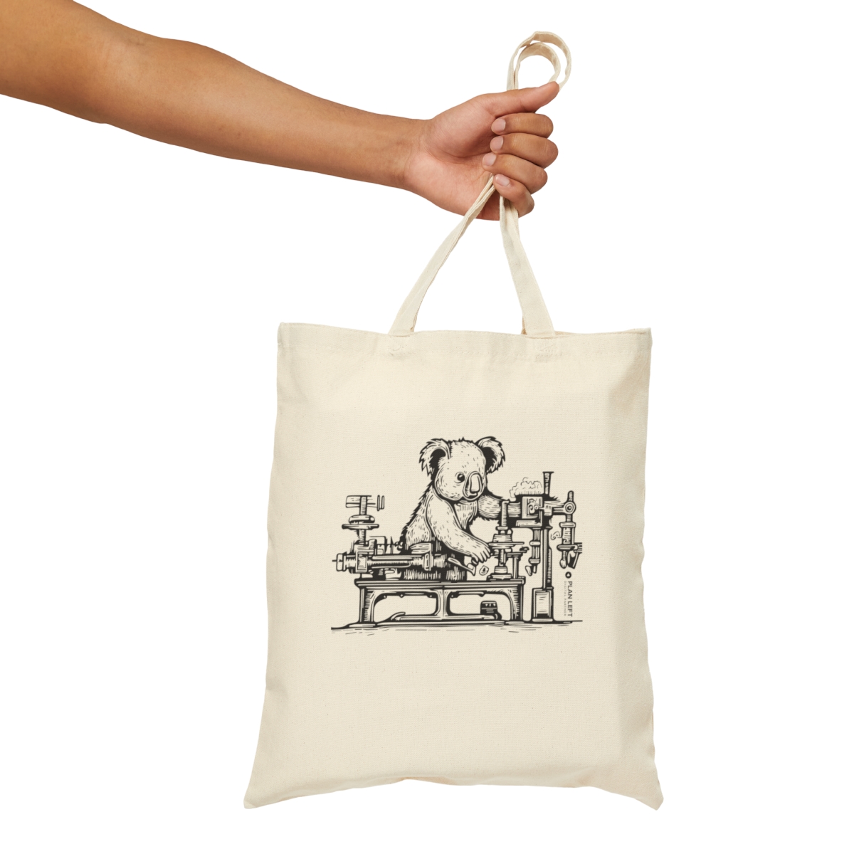 Koala Science | Cotton Canvas Tote Bag - Image 6