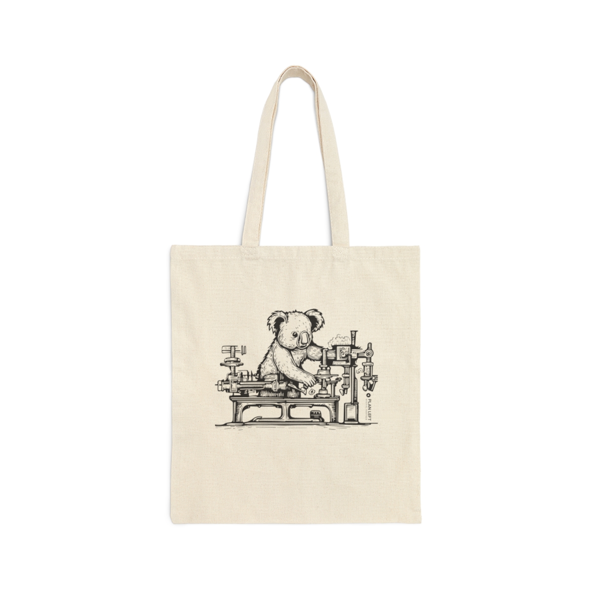 Koala Science | Cotton Canvas Tote Bag - Image 2