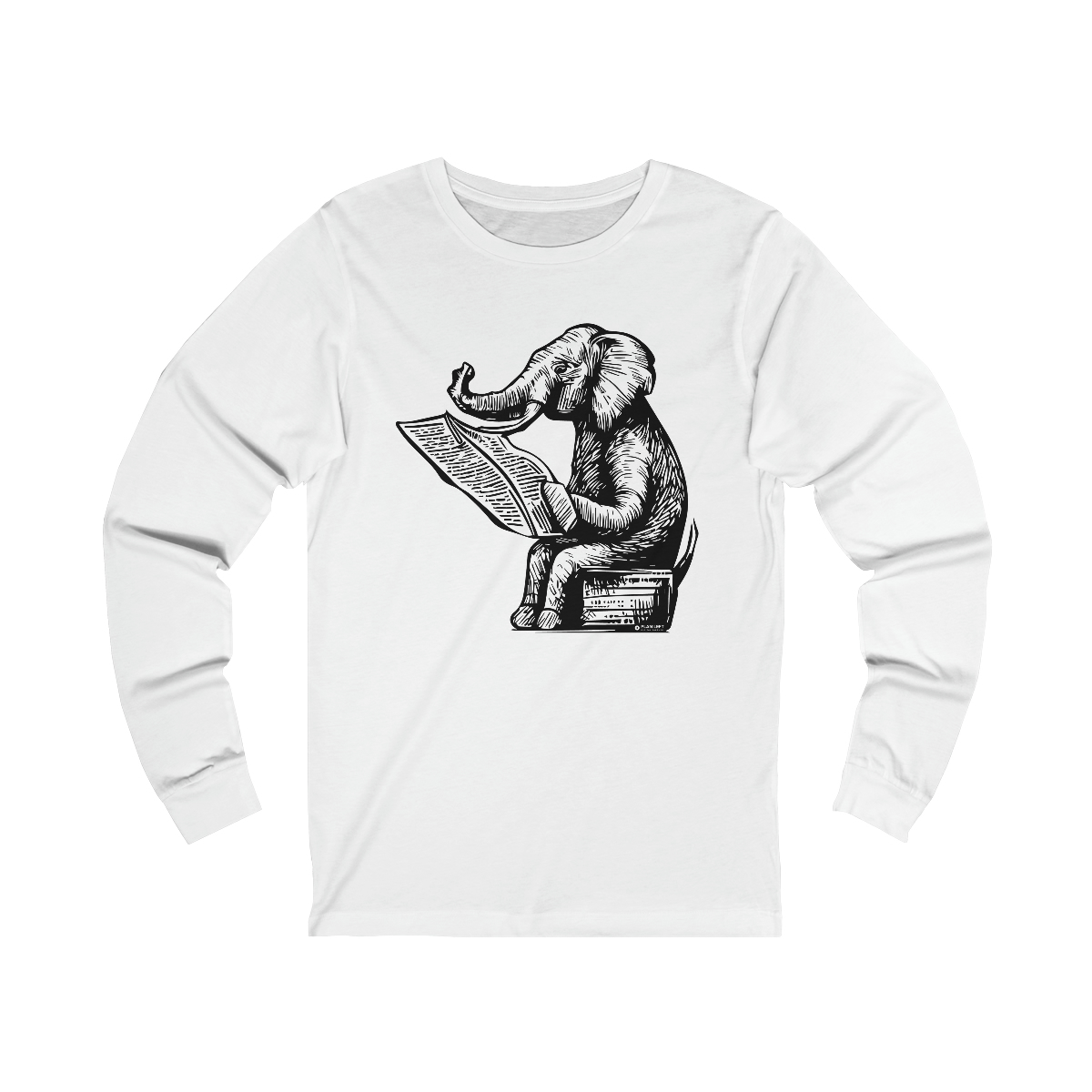 Elephant News | Unisex Jersey Long Sleeve Tee - Image 3