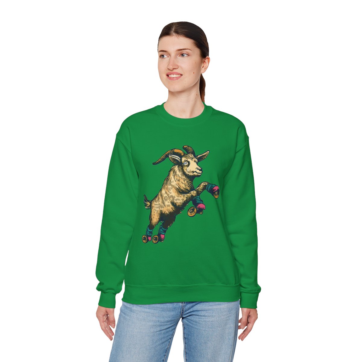 Goat in Flight | Unisex Heavy Blend™ Crewneck Sweatshirt - Image 64