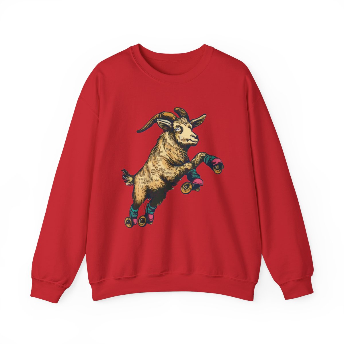 Goat in Flight | Unisex Heavy Blend™ Crewneck Sweatshirt - Image 101
