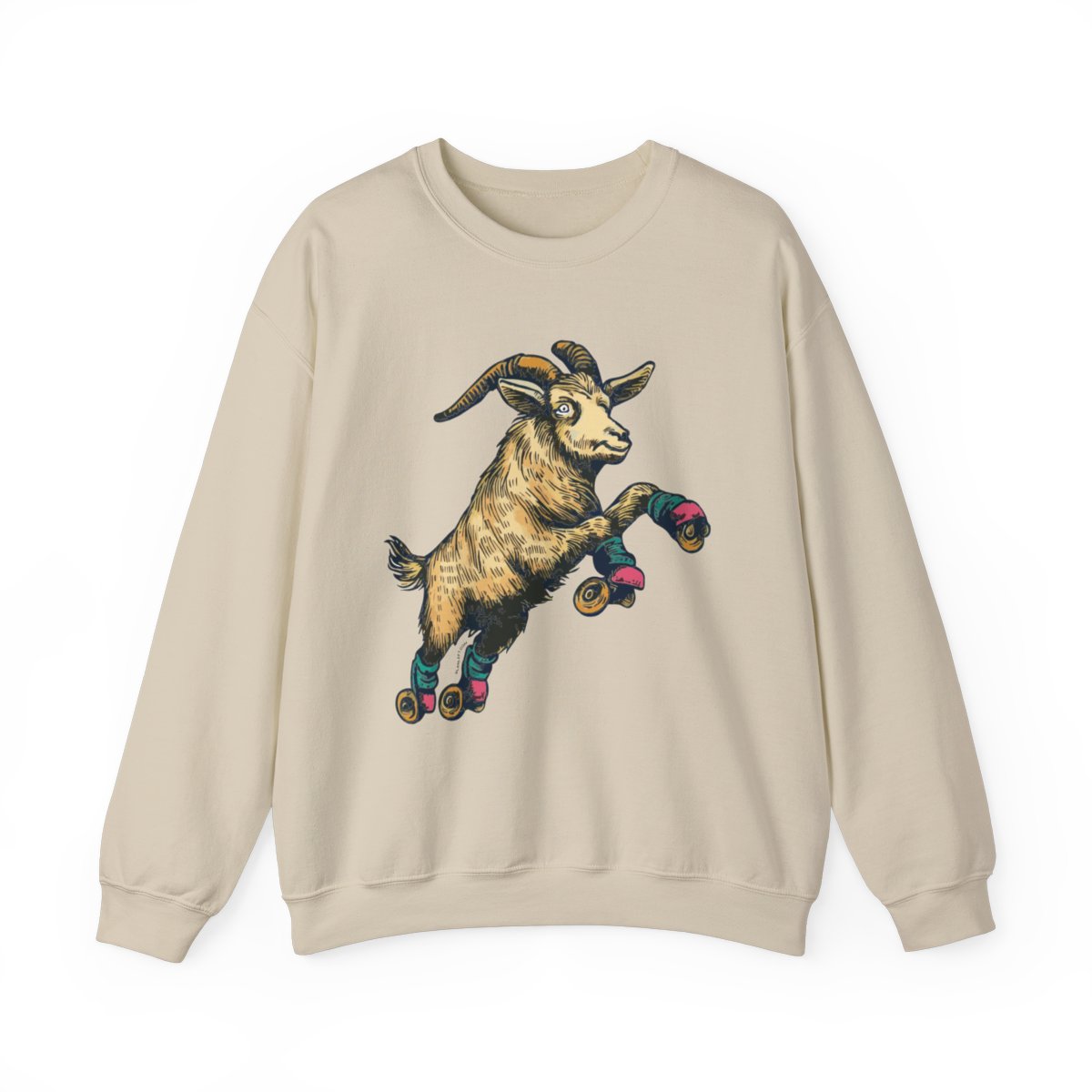 Goat in Flight | Unisex Heavy Blend™ Crewneck Sweatshirt - Image 2