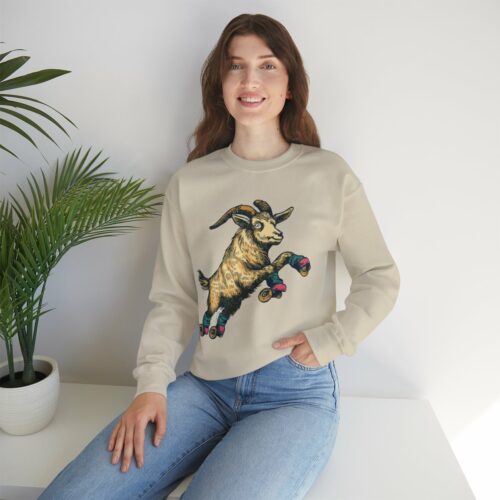 Goat in Flight | Unisex Heavy Blend™ Crewneck Sweatshirt