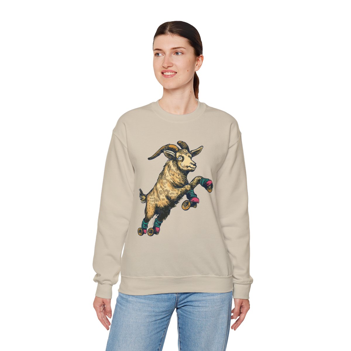 Goat in Flight | Unisex Heavy Blend™ Crewneck Sweatshirt - Image 9