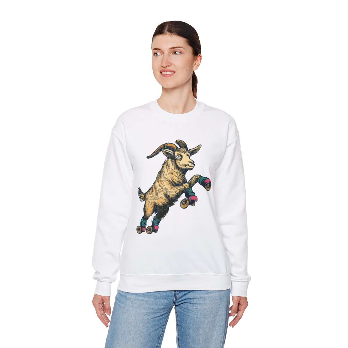 Goat in Flight | Unisex Heavy Blend™ Crewneck Sweatshirt - Image 20