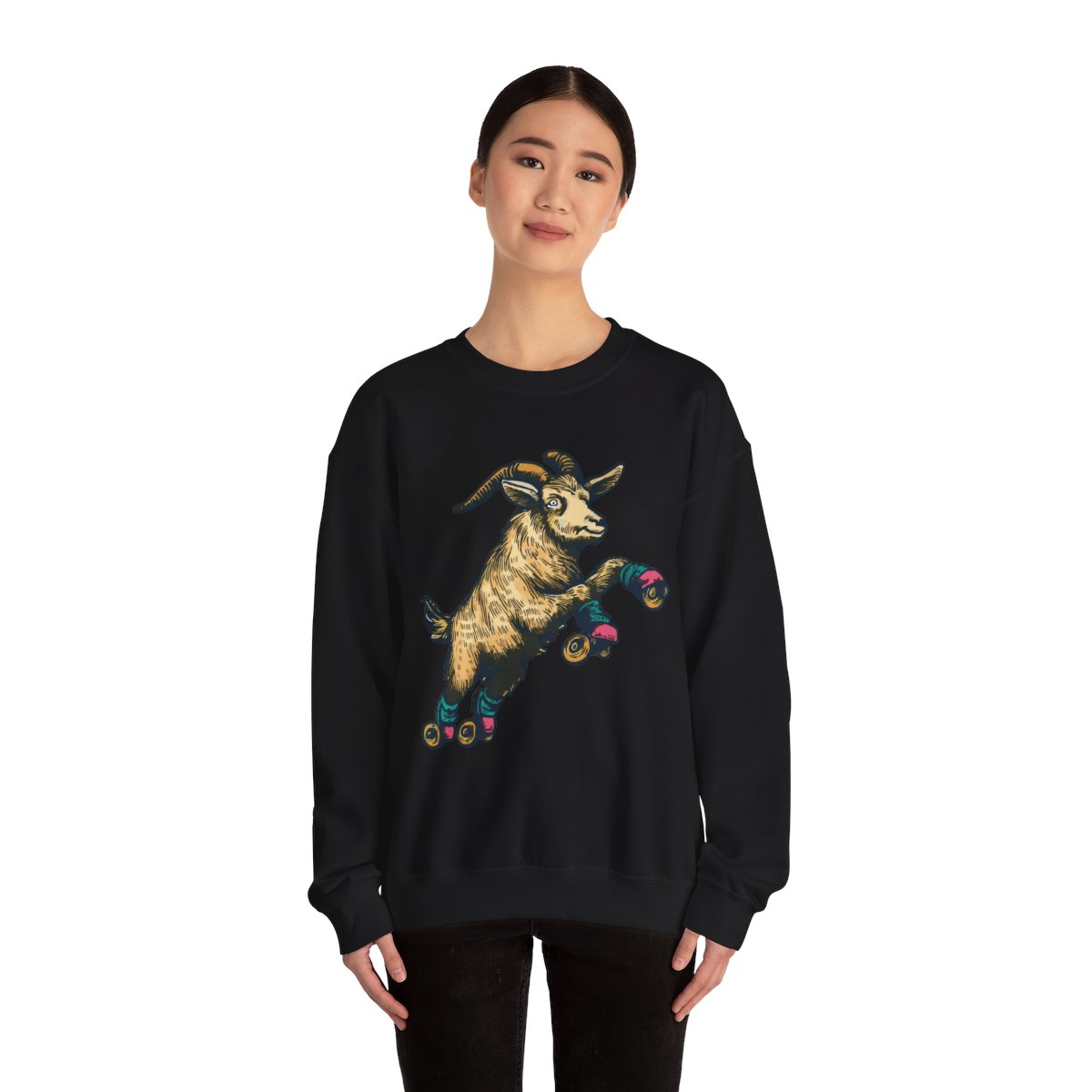Goat in Flight | Unisex Heavy Blend™ Crewneck Sweatshirt - Image 27