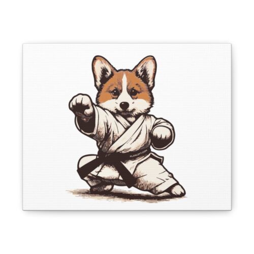 Corgi Karate | Canvas Gallery Wraps