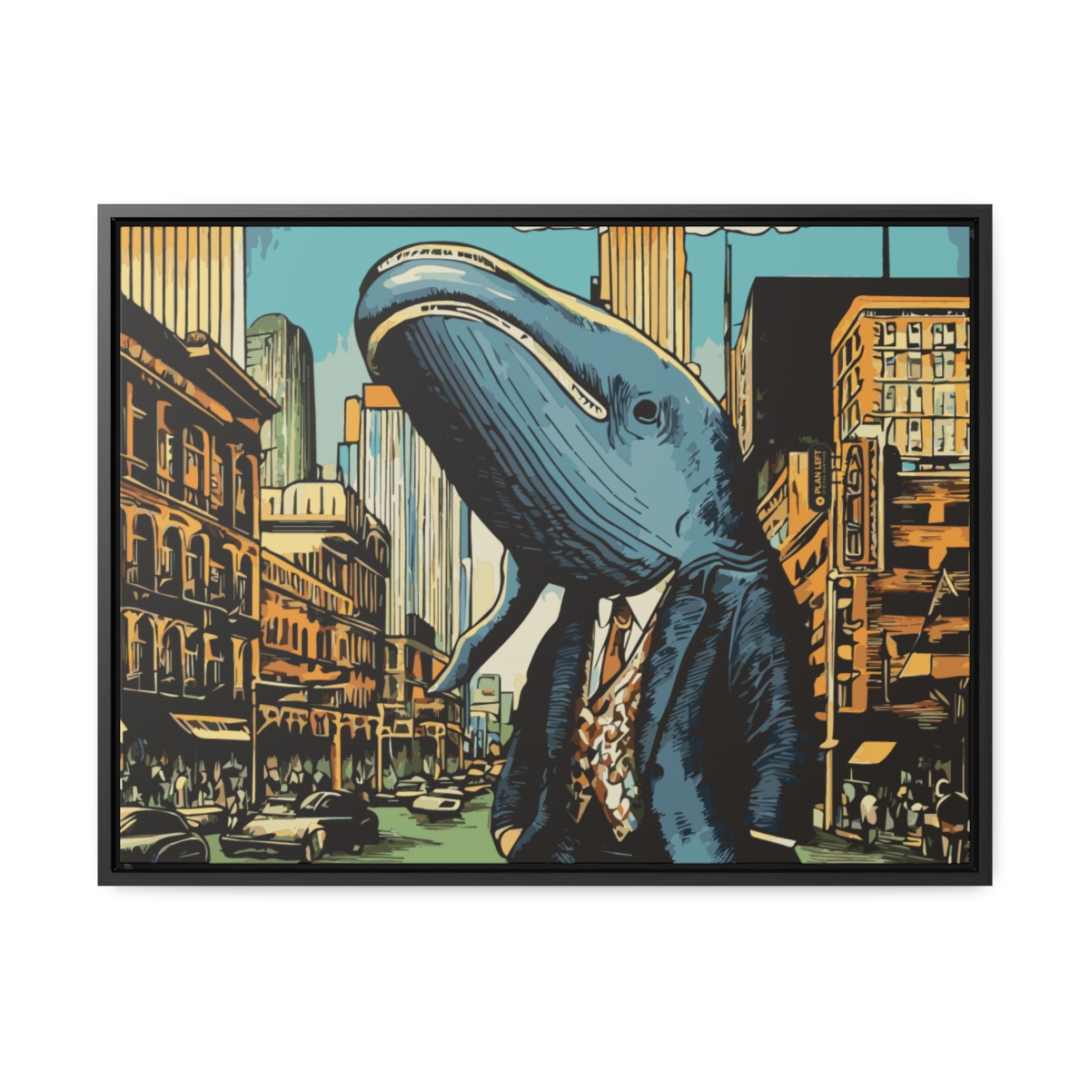 City Whale | Gallery Canvas Wraps, Horizontal Frame - Image 31