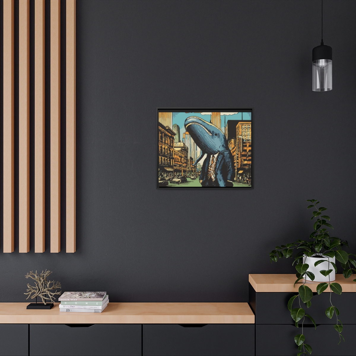 City Whale | Gallery Canvas Wraps, Horizontal Frame - Image 45