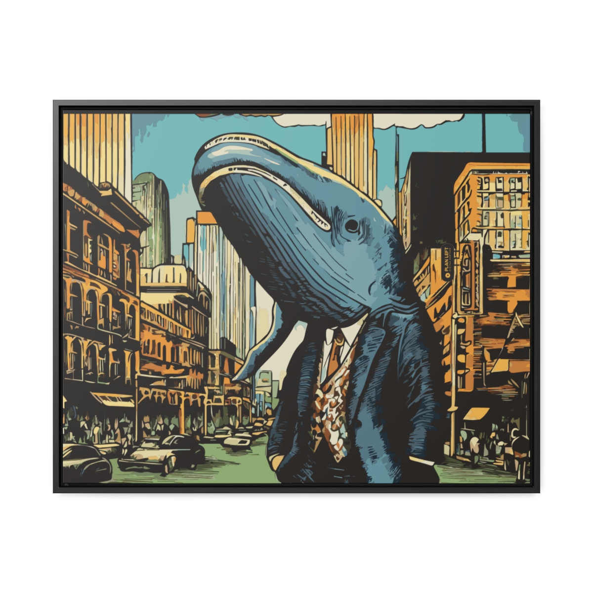 City Whale | Gallery Canvas Wraps, Horizontal Frame - Image 6