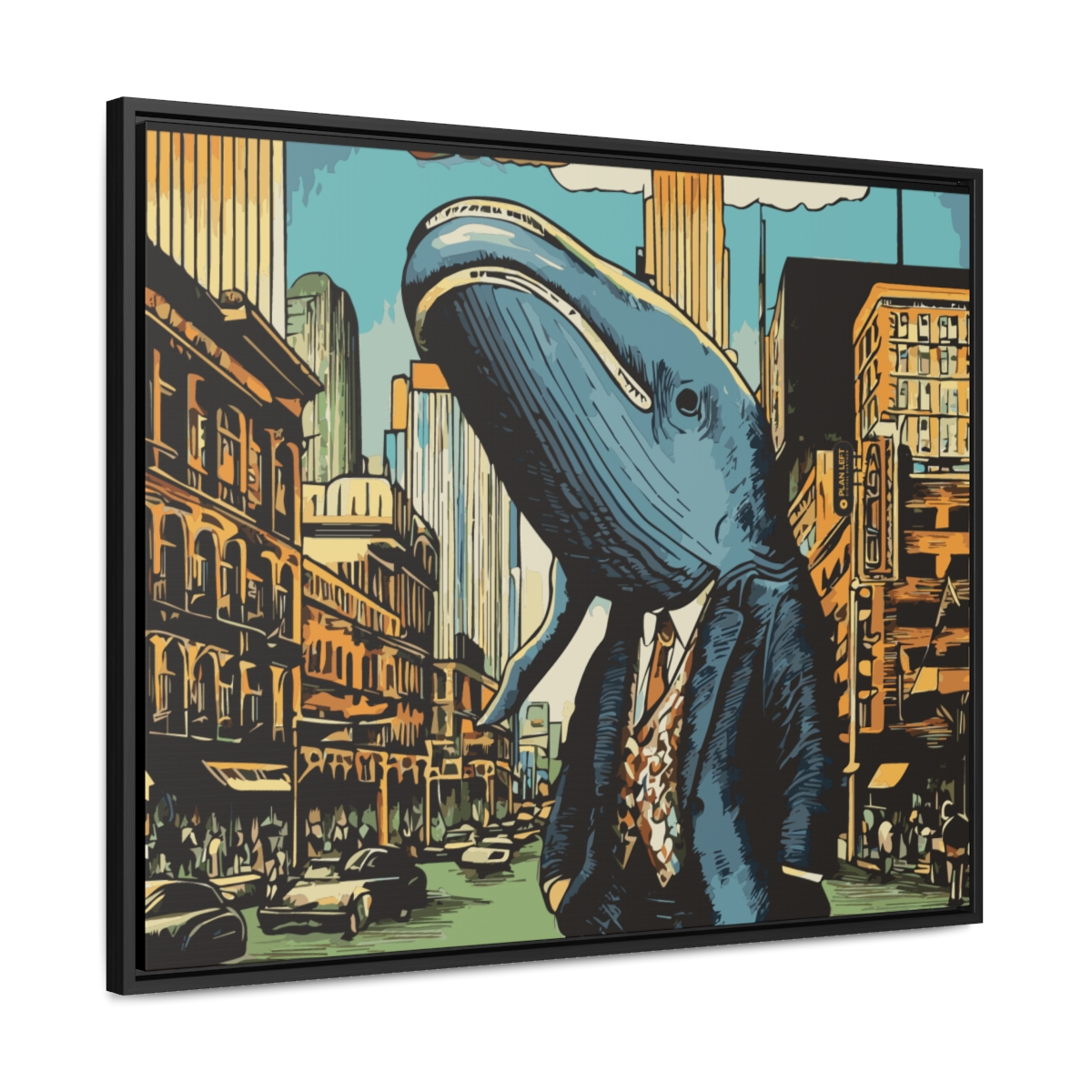 City Whale | Gallery Canvas Wraps, Horizontal Frame - Image 7