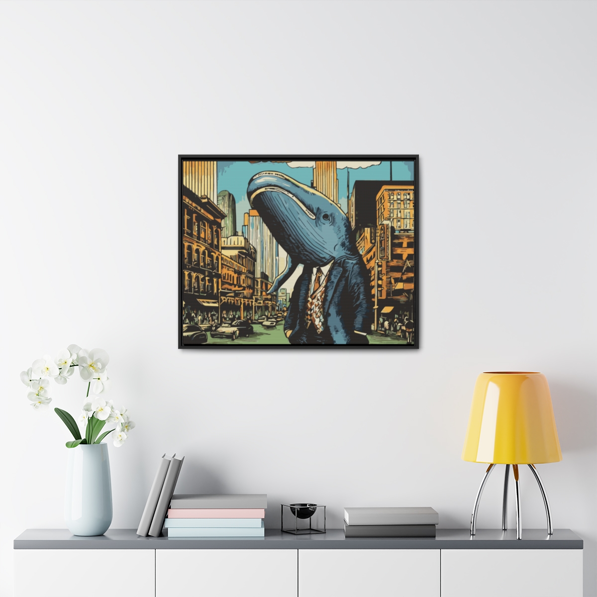 City Whale | Gallery Canvas Wraps, Horizontal Frame - Image 9