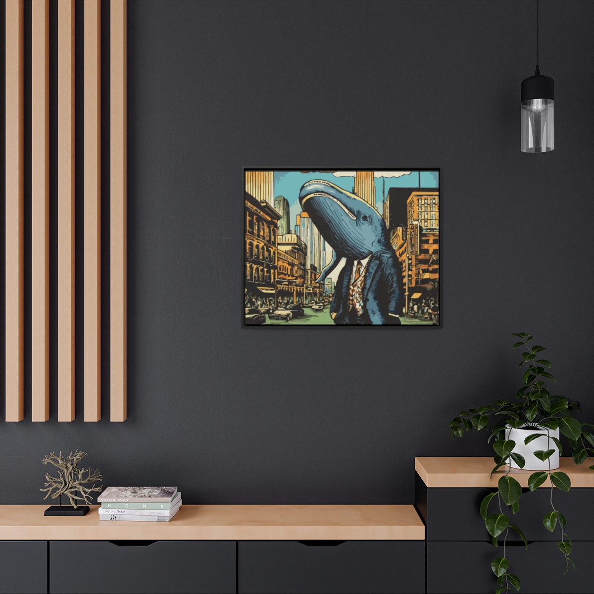 City Whale | Gallery Canvas Wraps, Horizontal Frame - Image 10