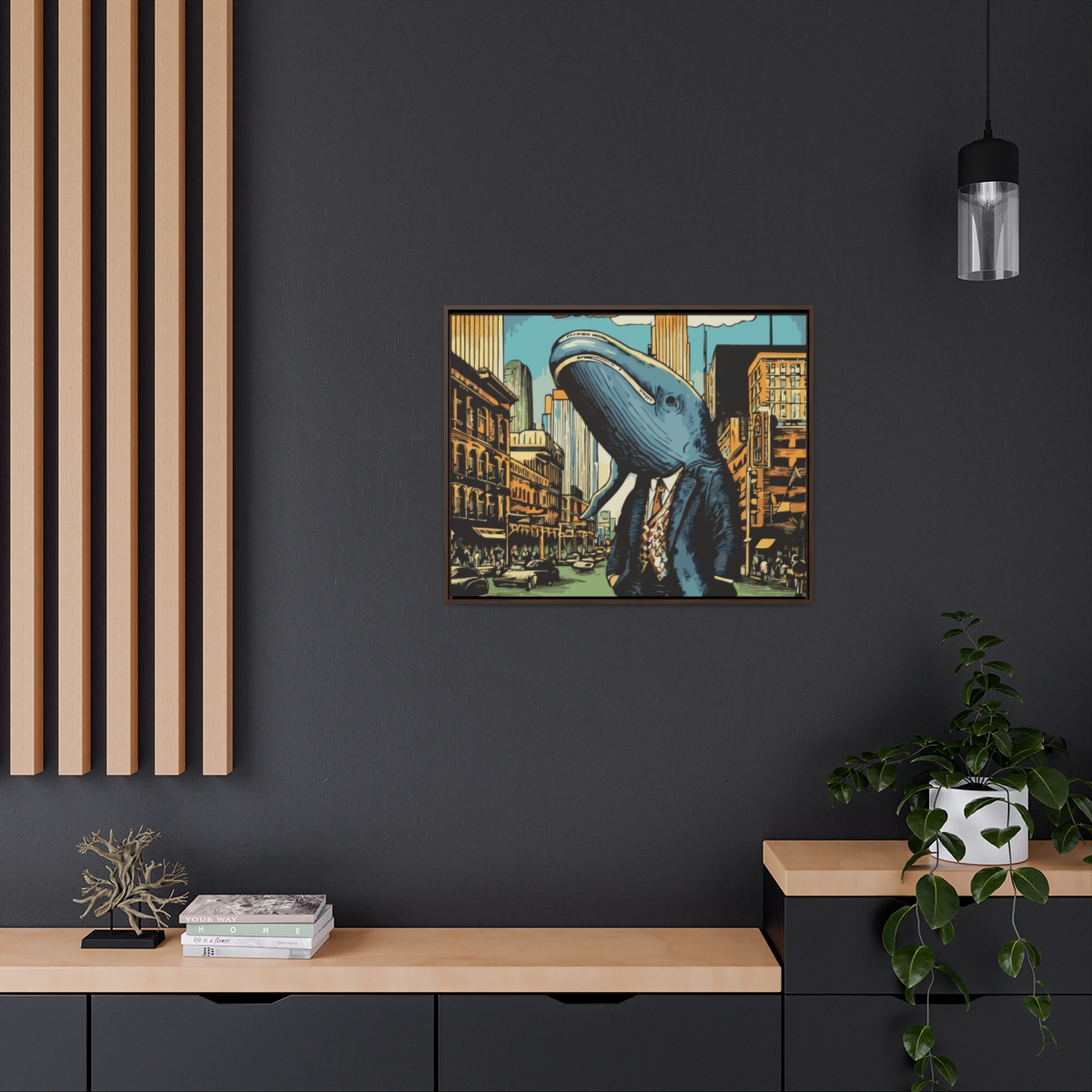 City Whale | Gallery Canvas Wraps, Horizontal Frame - Image 5