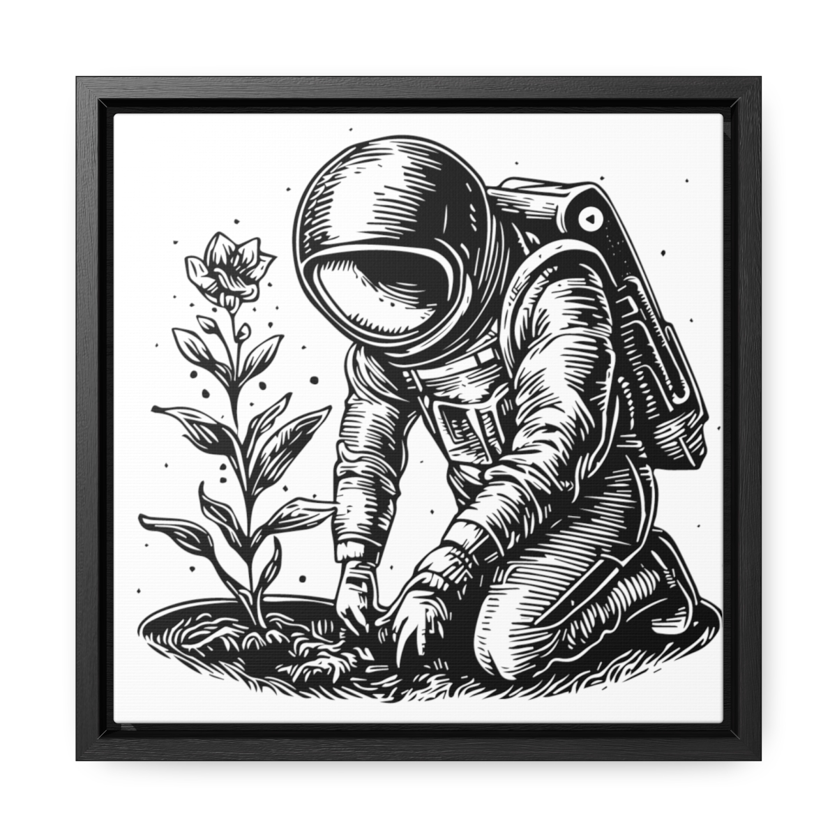 Astro Planter | Gallery Canvas Wraps, Square Frame - Image 15