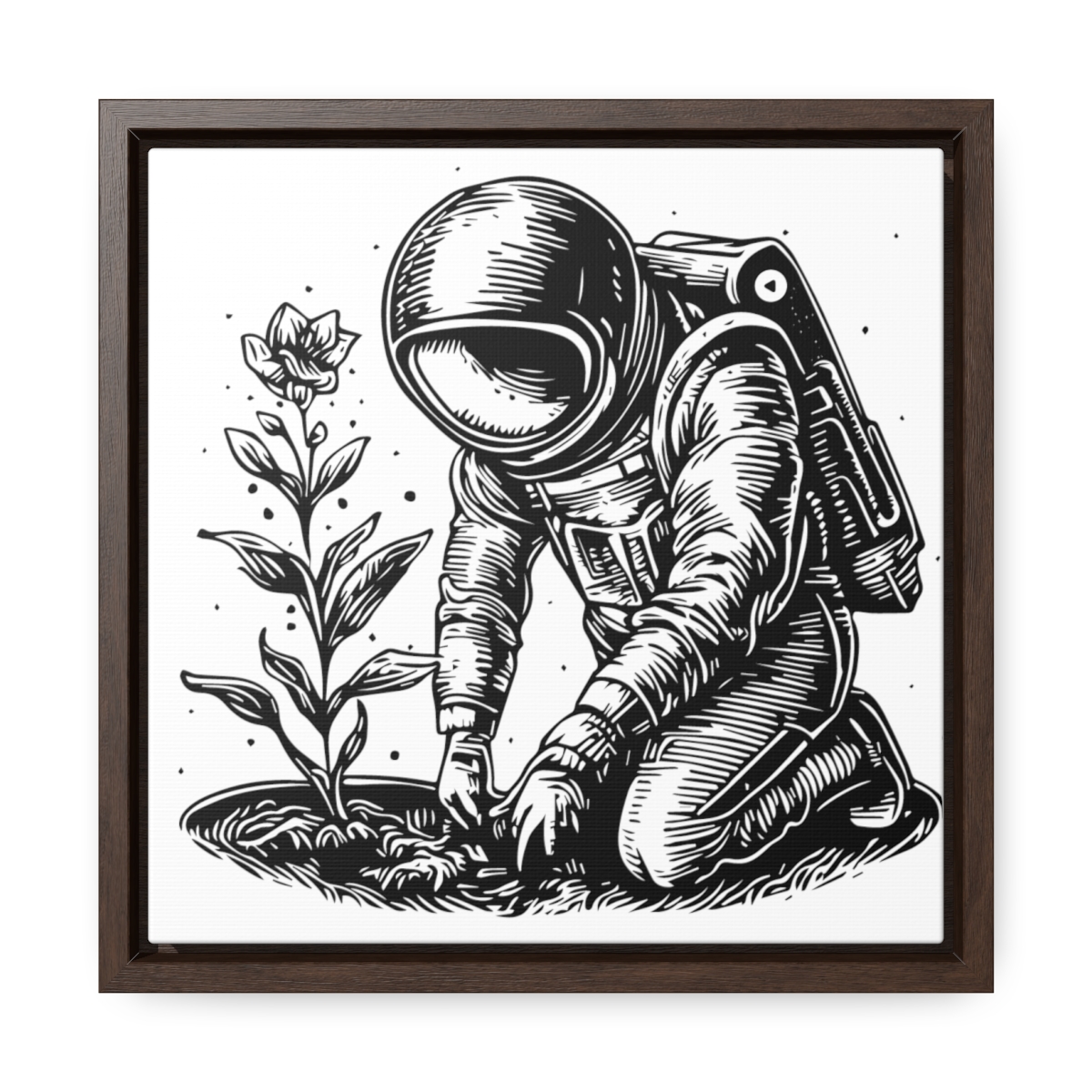 Astro Planter | Gallery Canvas Wraps, Square Frame - Image 20