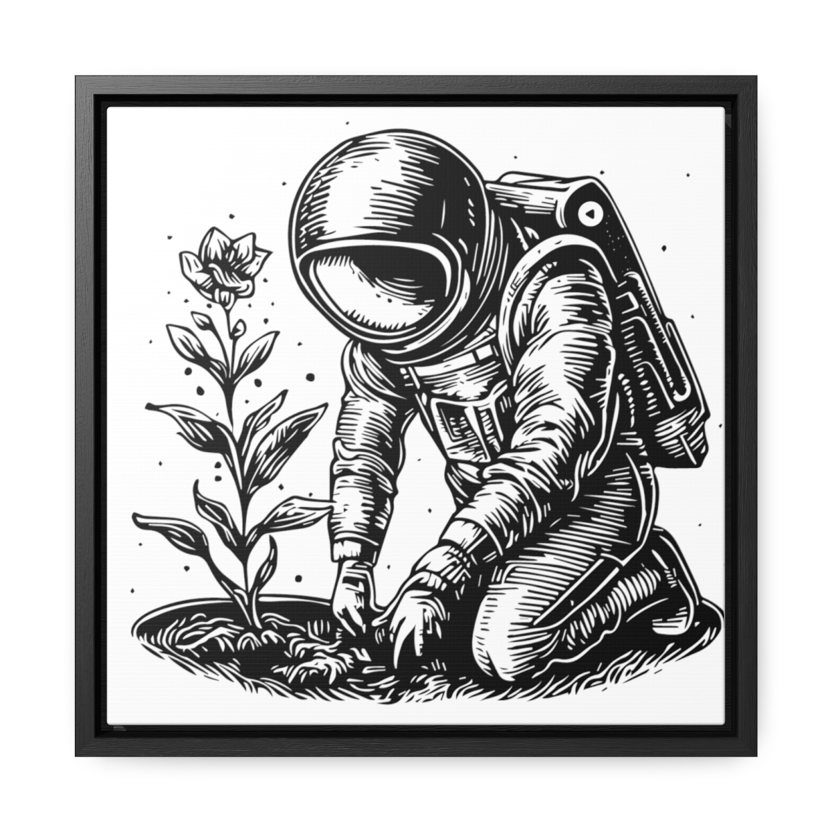 Astro Planter | Gallery Canvas Wraps, Square Frame - Image 25