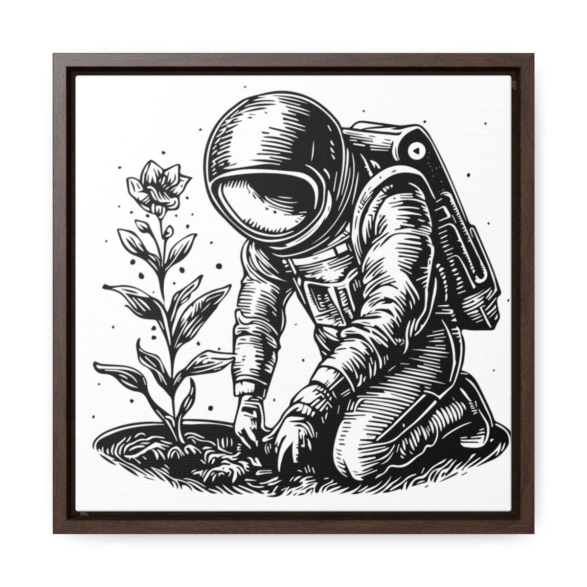 Astro Planter | Gallery Canvas Wraps, Square Frame - Image 30