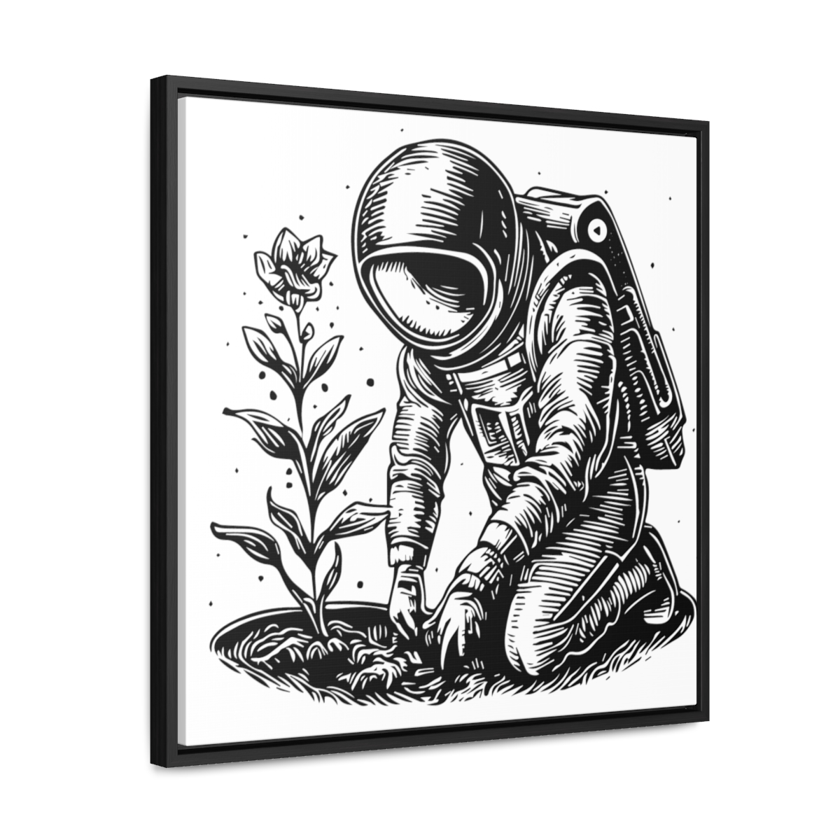 Astro Planter | Gallery Canvas Wraps, Square Frame - Image 36