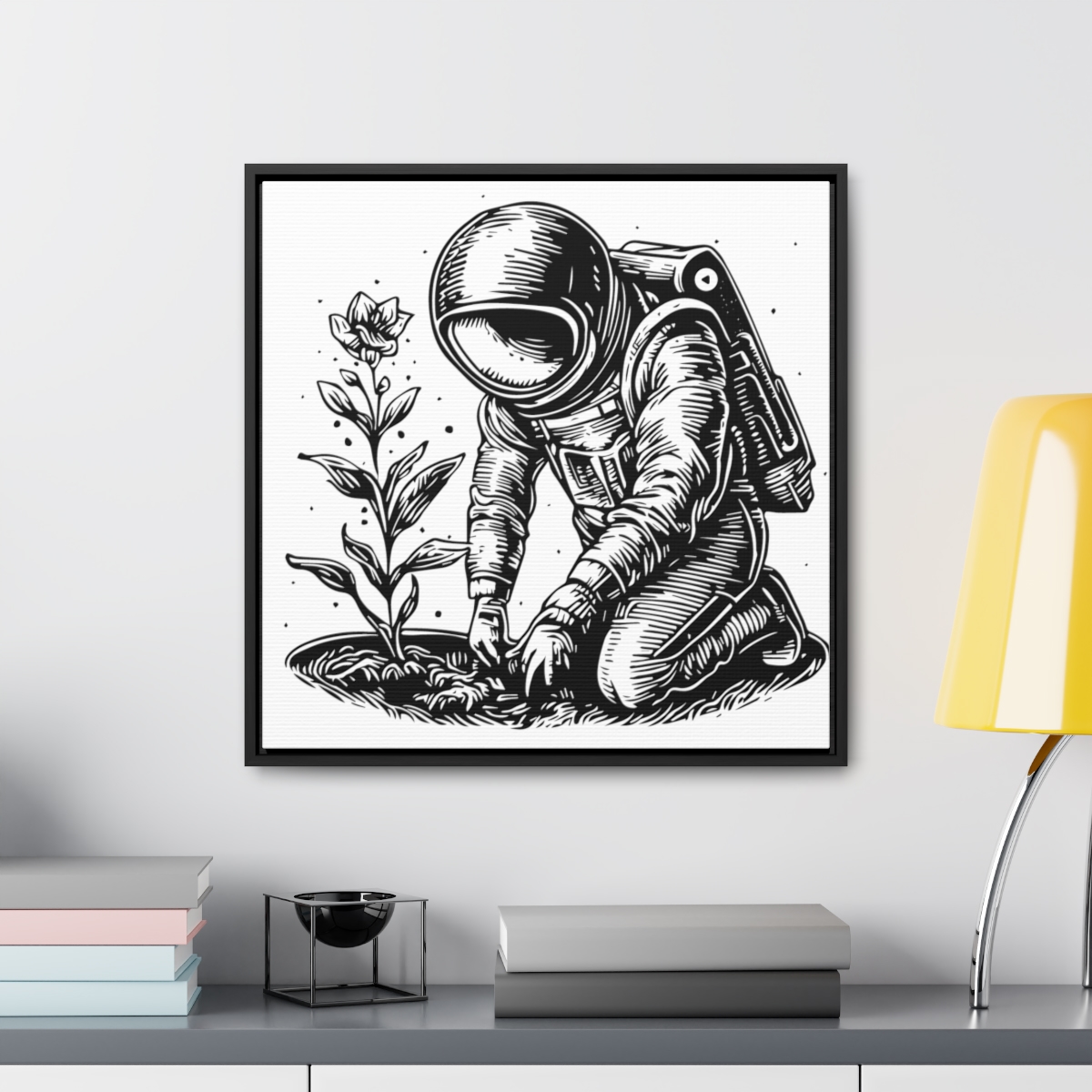 Astro Planter | Gallery Canvas Wraps, Square Frame - Image 38