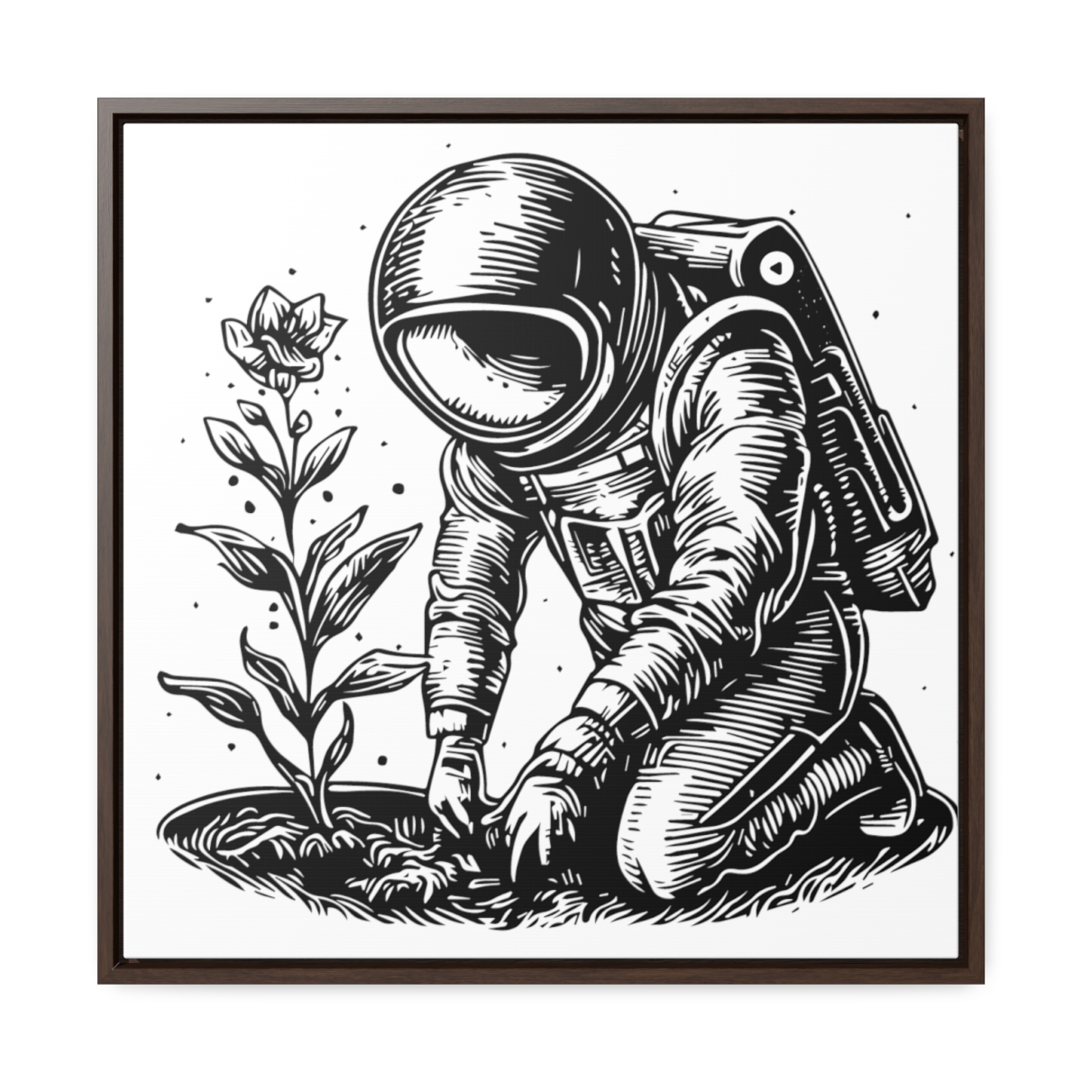 Astro Planter | Gallery Canvas Wraps, Square Frame - Image 40