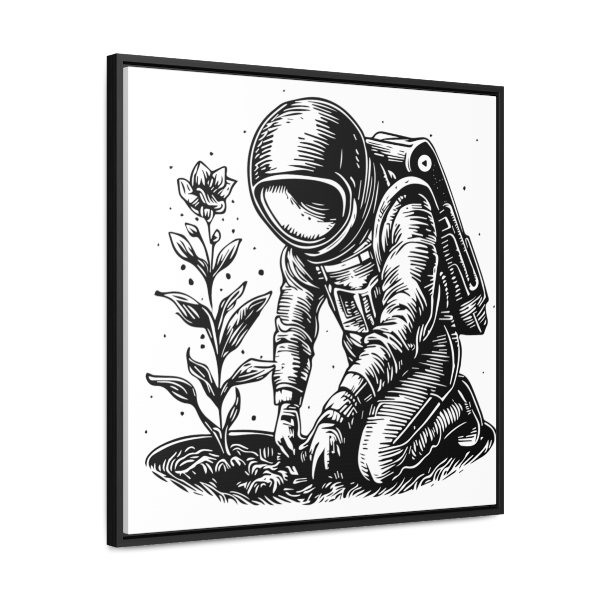 Astro Planter | Gallery Canvas Wraps, Square Frame - Image 46