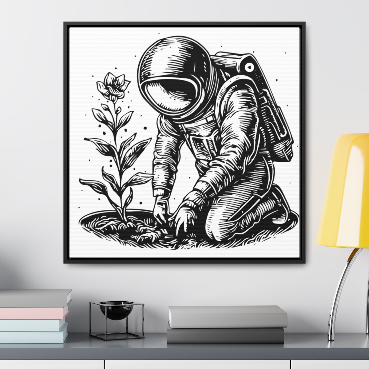 Astro Planter | Gallery Canvas Wraps, Square Frame - Image 48