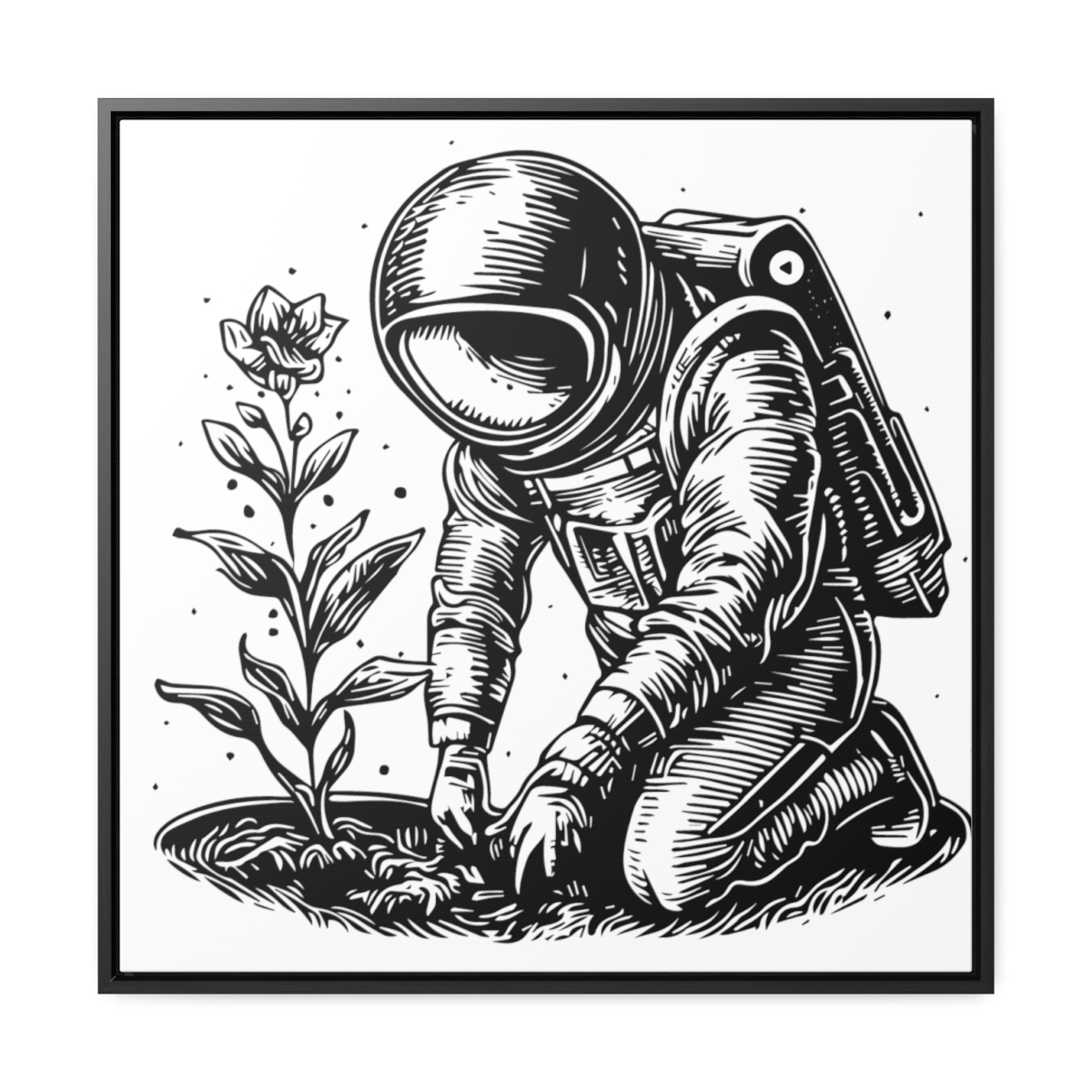 Astro Planter | Gallery Canvas Wraps, Square Frame - Image 45