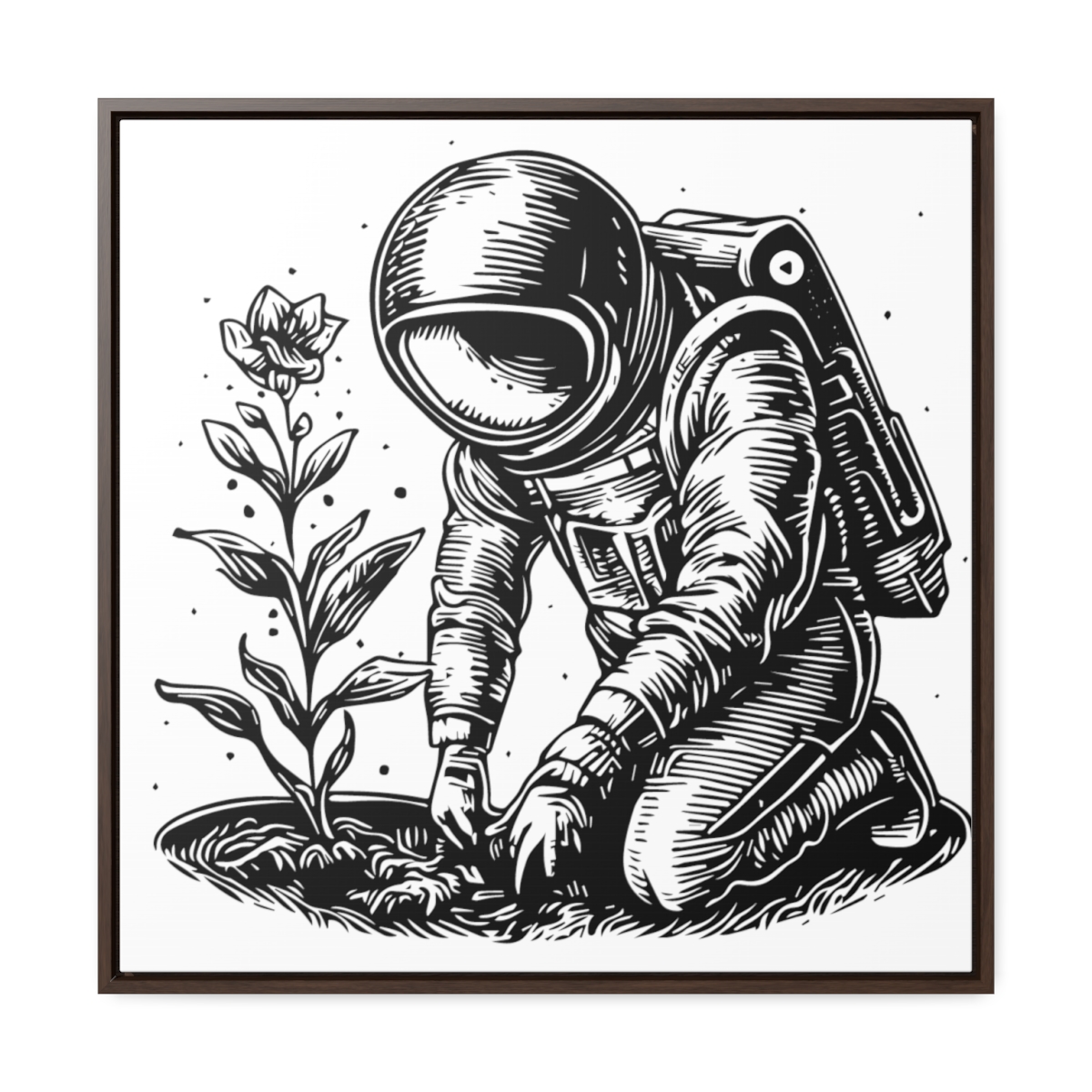 Astro Planter | Gallery Canvas Wraps, Square Frame - Image 2