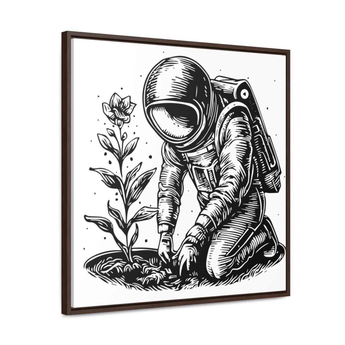 Astro Planter | Gallery Canvas Wraps, Square Frame - Image 3
