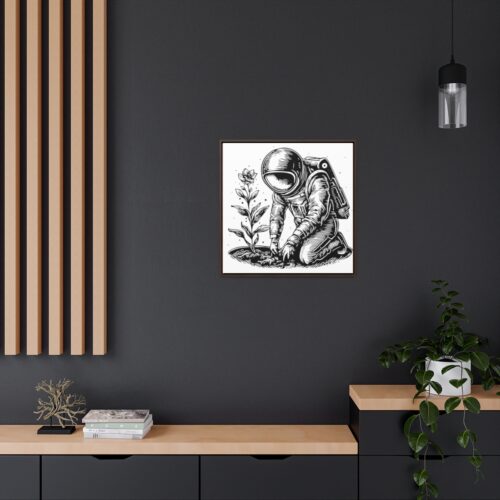 Astro Planter | Gallery Canvas Wraps, Square Frame