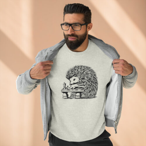 Hedgehog Chess | Unisex Premium Crewneck Sweatshirt