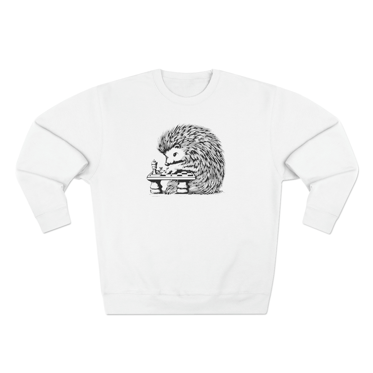 Hedgehog Chess | Unisex Premium Crewneck Sweatshirt - Image 8