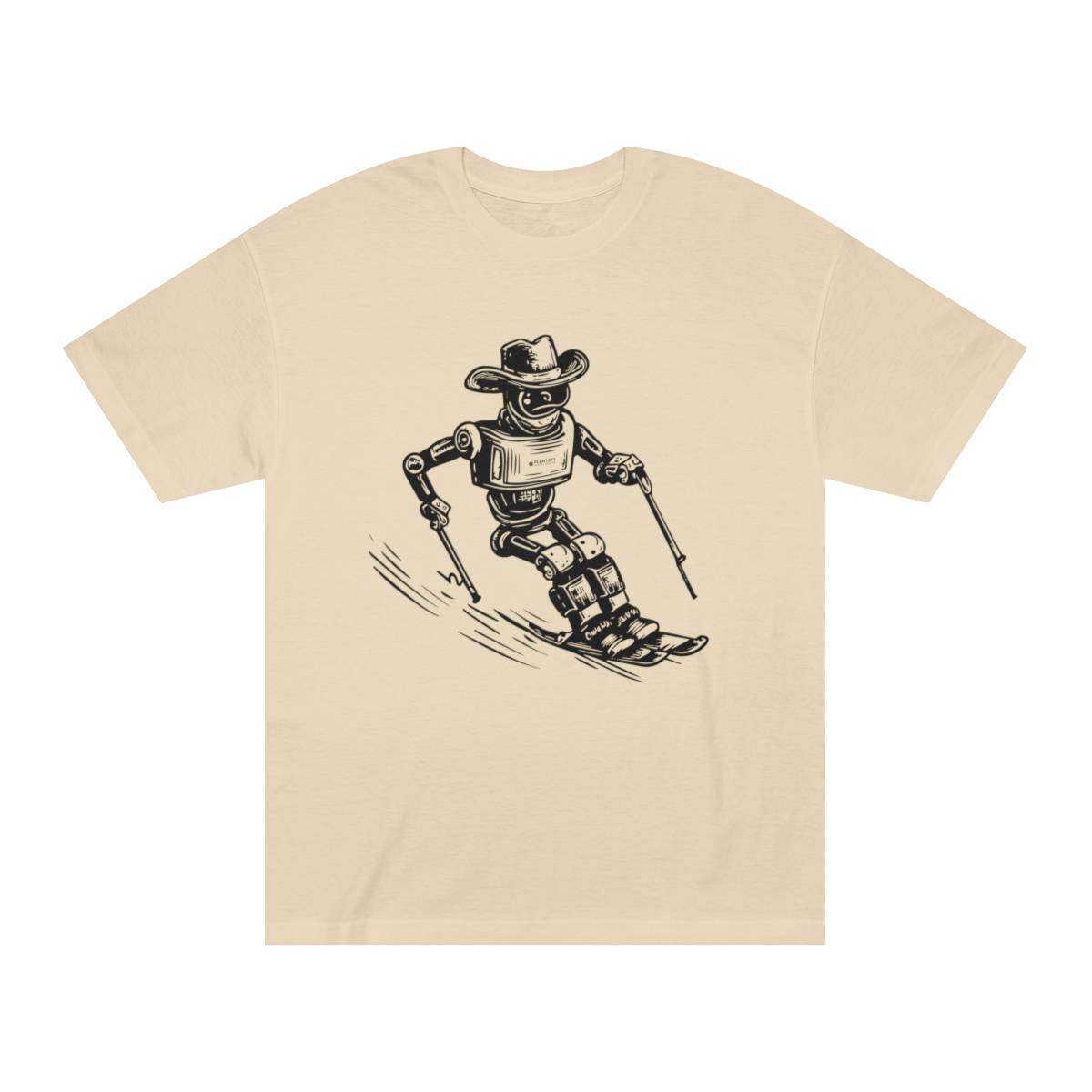 Robot Skier | Unisex Classic Tee - Image 2