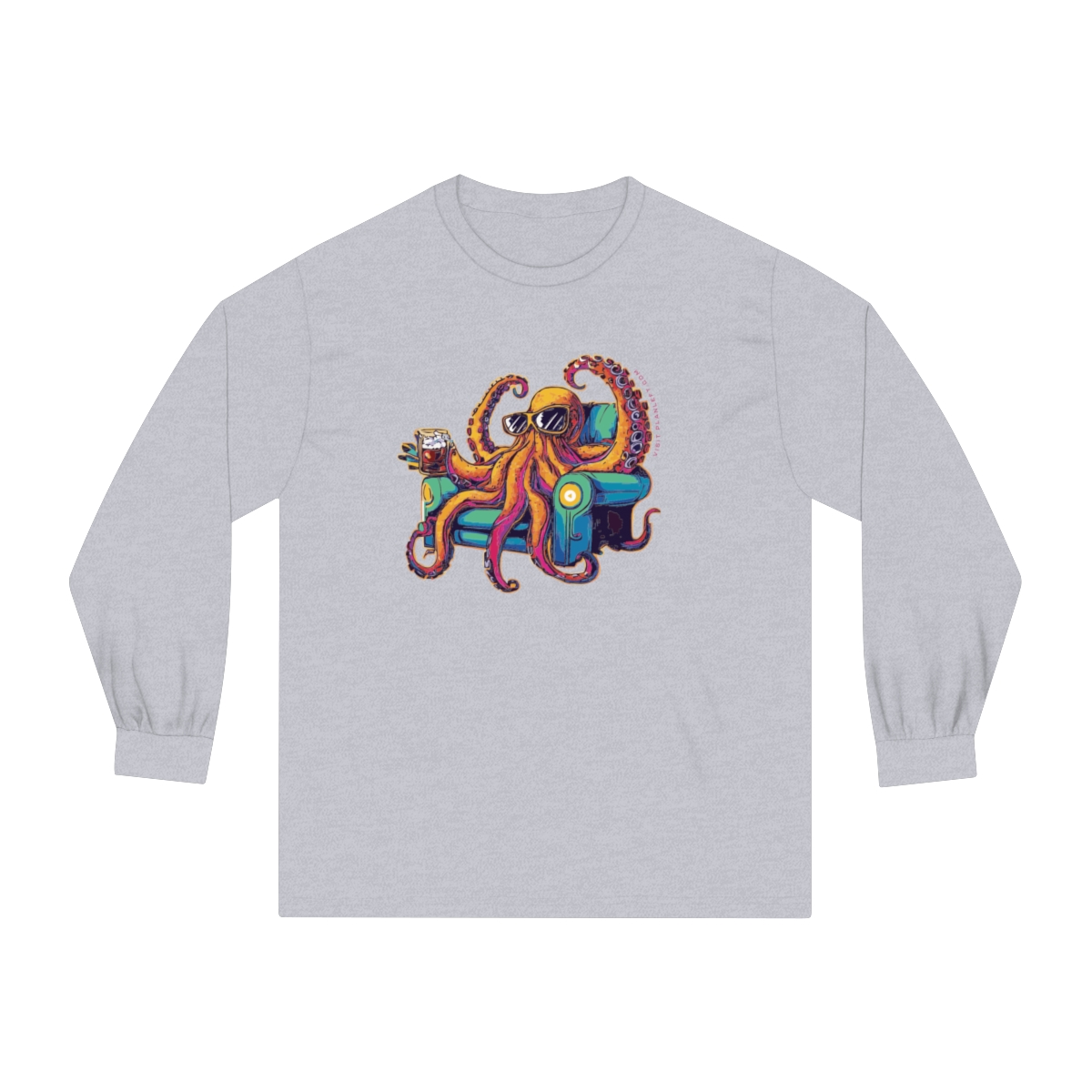 Octo Lounger | Unisex Classic Long Sleeve T-Shirt - Image 9