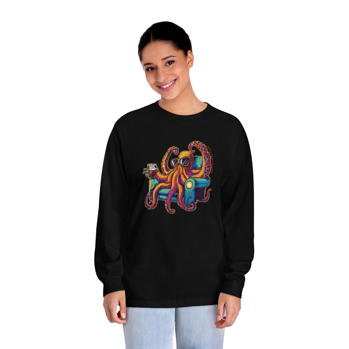 Octo Lounger | Unisex Classic Long Sleeve T-Shirt - Image 20