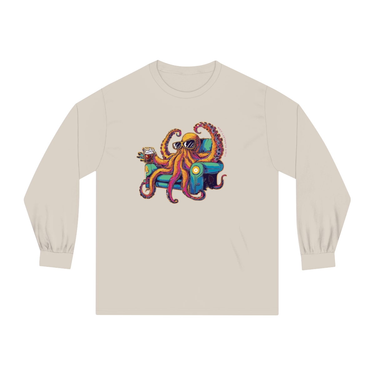 Octo Lounger | Unisex Classic Long Sleeve T-Shirt - Image 2