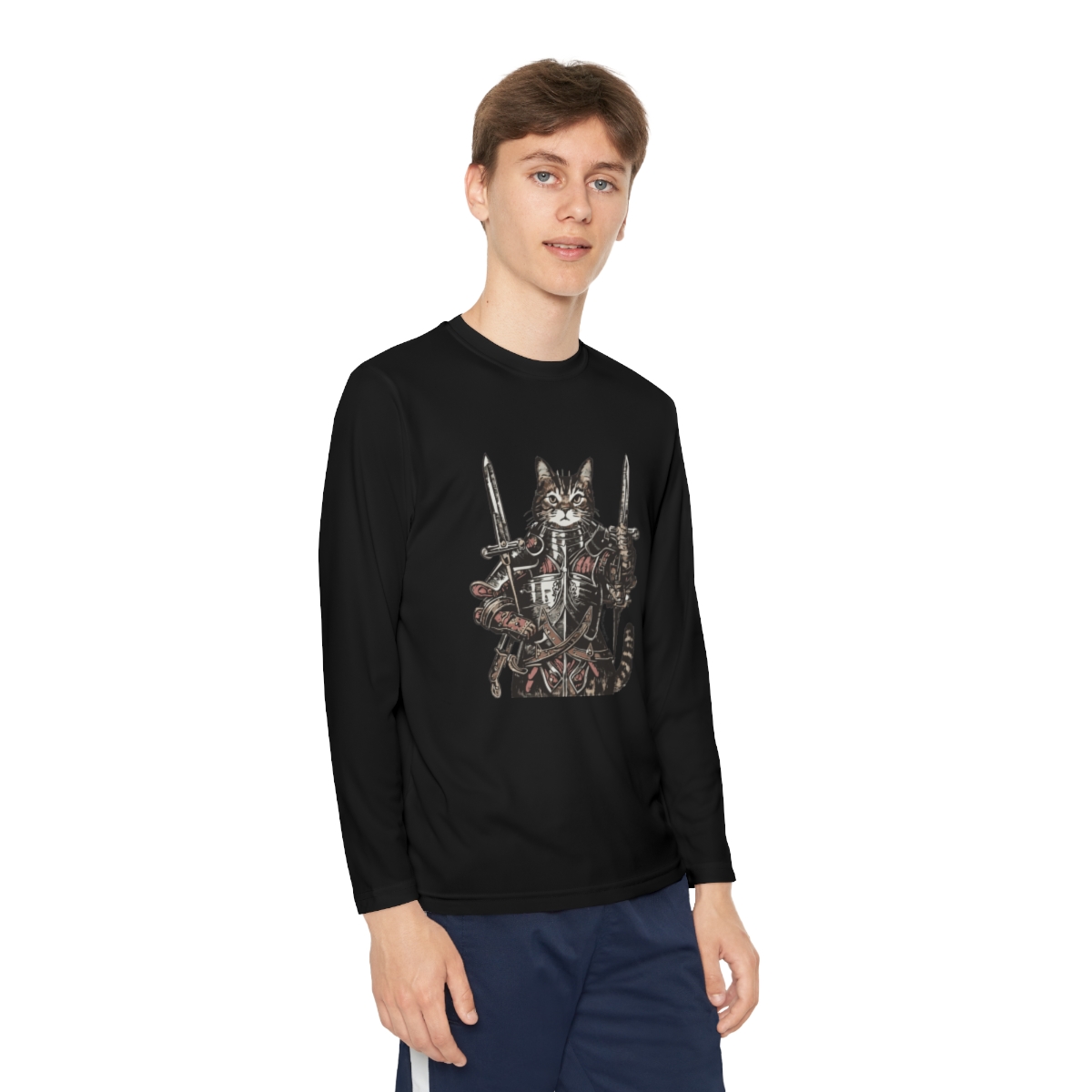 King Kitty | Youth Long Sleeve Competitor Tee - Image 19
