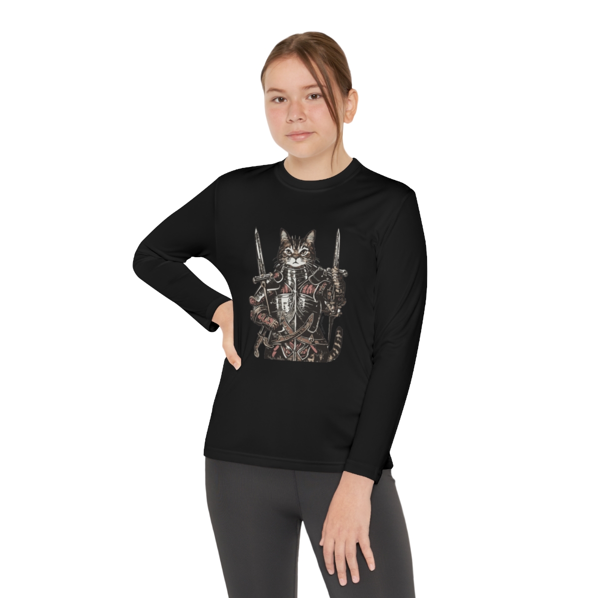 King Kitty | Youth Long Sleeve Competitor Tee - Image 20