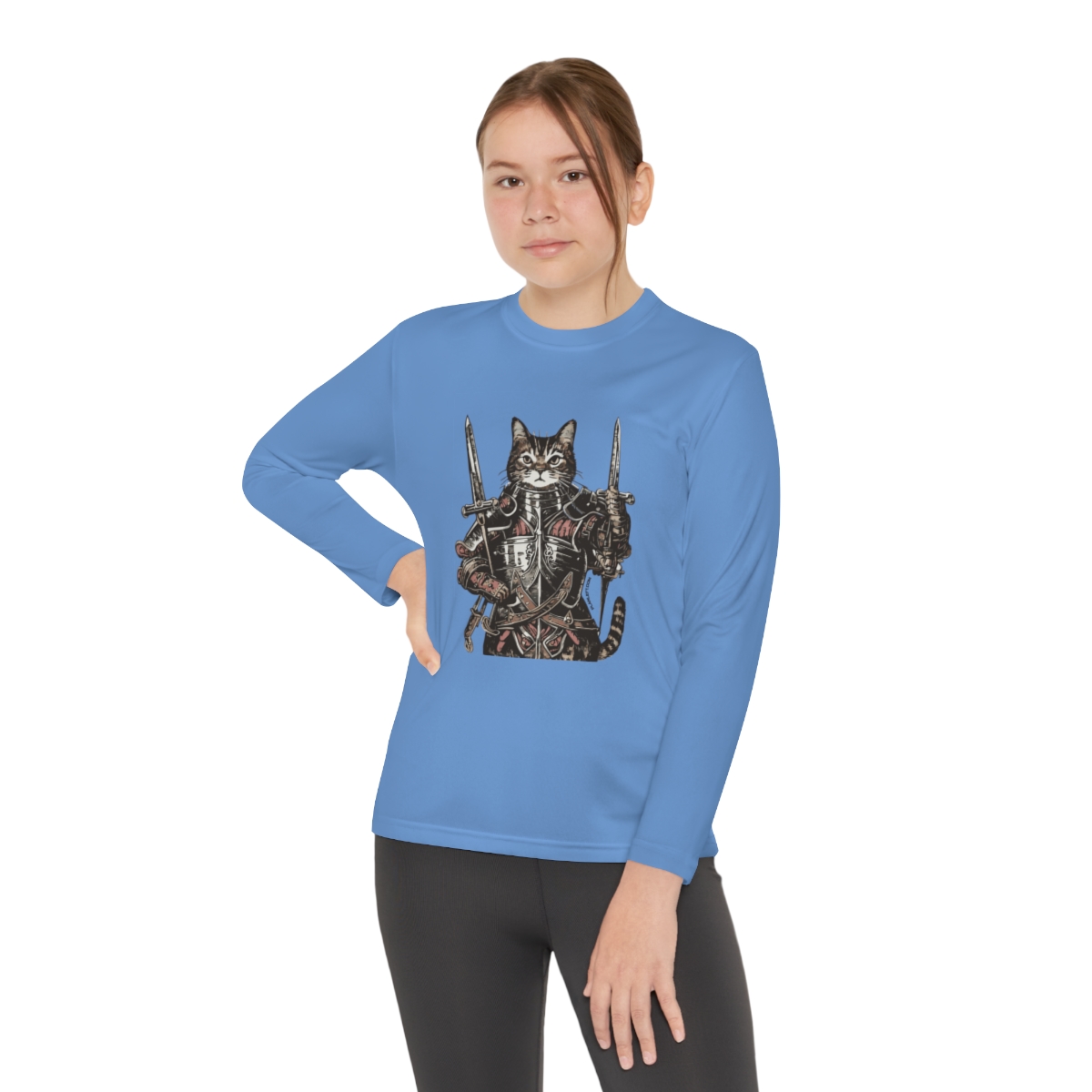 King Kitty | Youth Long Sleeve Competitor Tee - Image 36