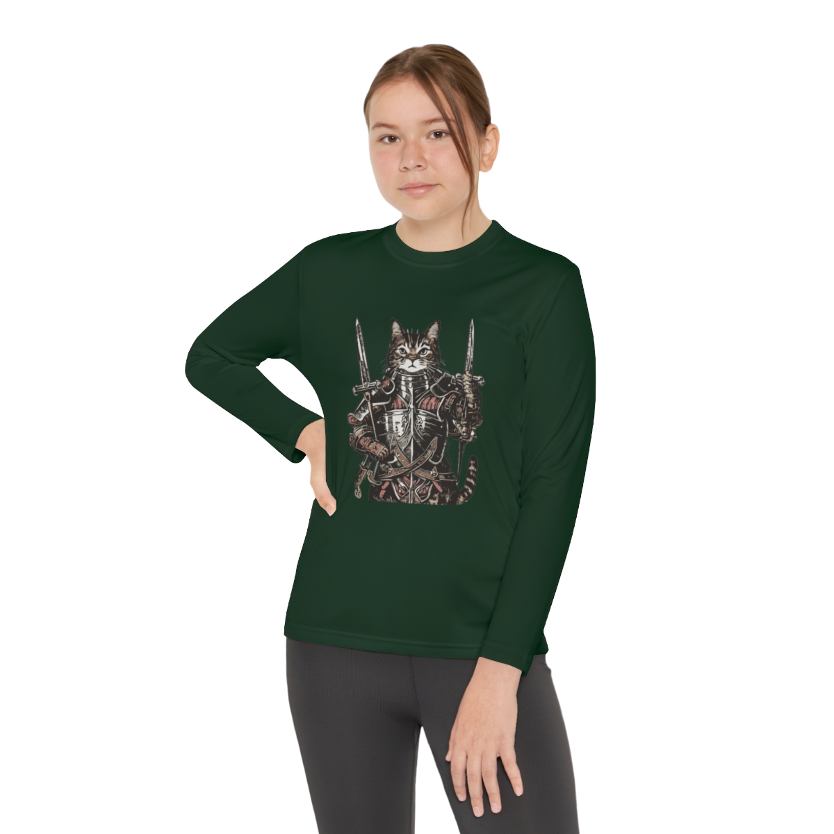 King Kitty | Youth Long Sleeve Competitor Tee - Image 32