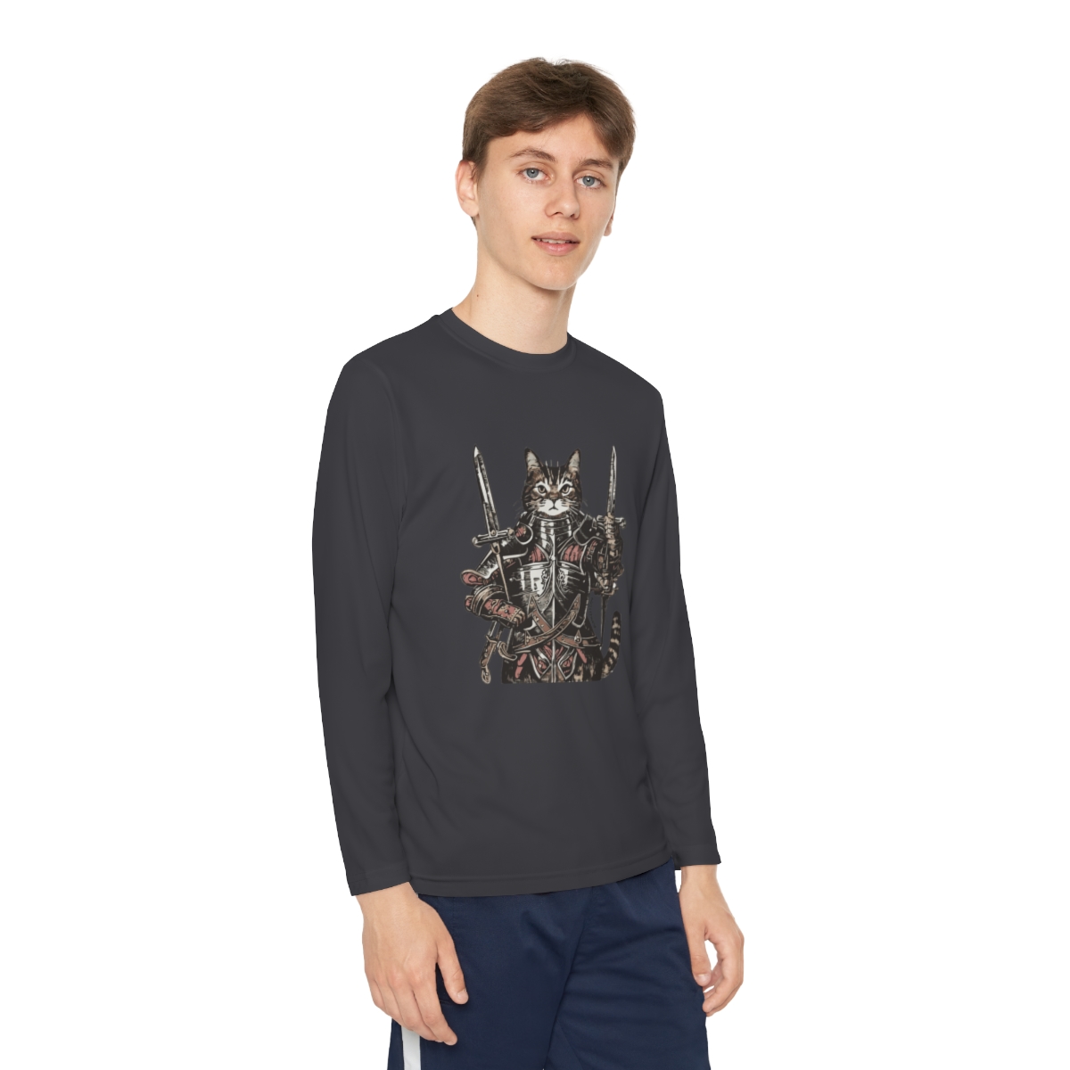 King Kitty | Youth Long Sleeve Competitor Tee - Image 15