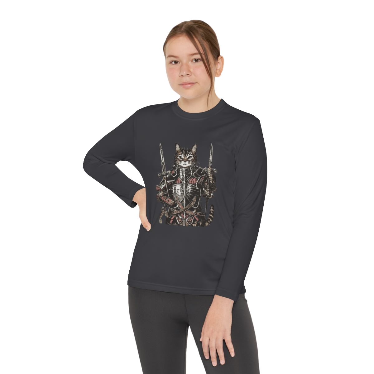 King Kitty | Youth Long Sleeve Competitor Tee - Image 16