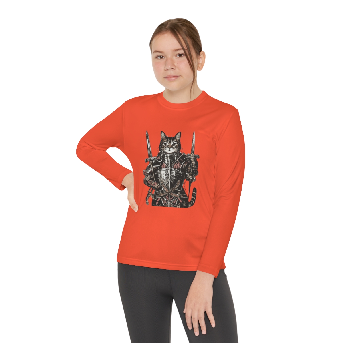 King Kitty | Youth Long Sleeve Competitor Tee - Image 12