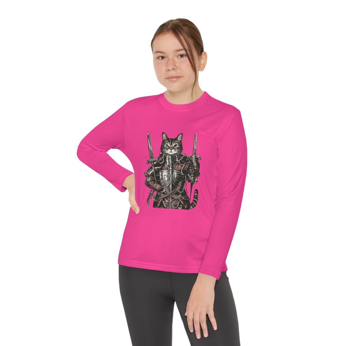 King Kitty | Youth Long Sleeve Competitor Tee - Image 40