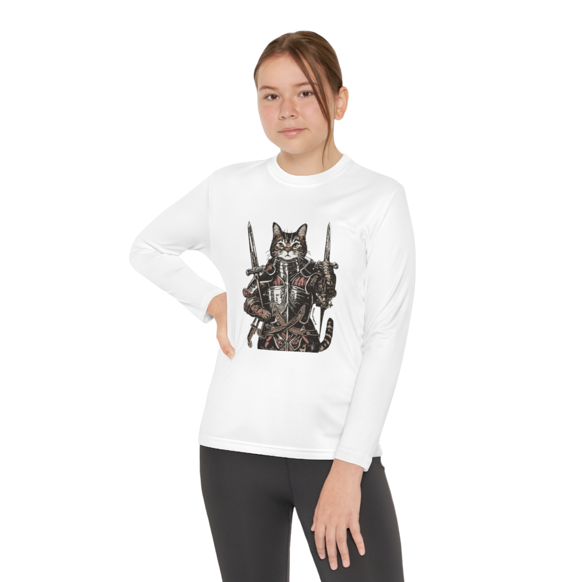 King Kitty | Youth Long Sleeve Competitor Tee - Image 8
