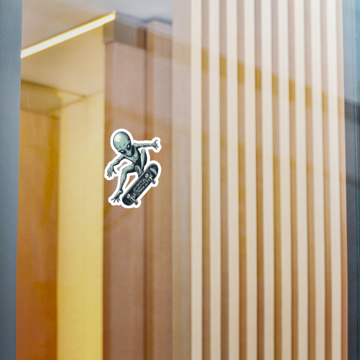 Alien Skater | Kiss-Cut Vinyl Decals - Image 3