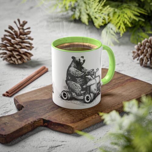 Bear Mower | Colorful Mugs, 11oz